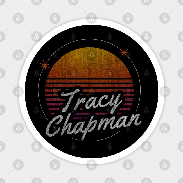 tracy chapman retro dark moon Magnet by the haunted bathroom